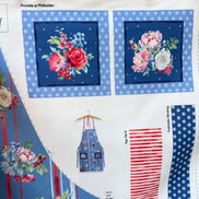 Canvas Apron Panel- Clothworks- Americana- Cotton Fabric- (CLTY4777-88)
