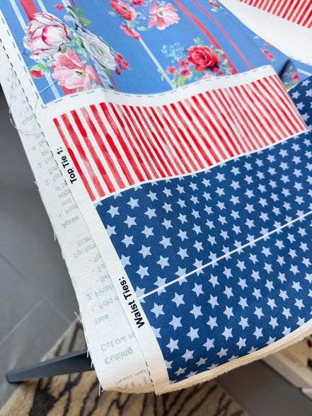 Canvas Apron Panel- Clothworks- Americana- Cotton Fabric- (CLTY4777-88)