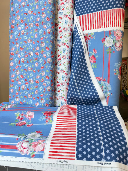 Canvas Apron Panel- Clothworks- Americana- Cotton Fabric- (CLTY4777-88)