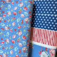 Blue- Clothworks- Americana- Cotton Fabric- 44” Wide (CLTY4774-88)