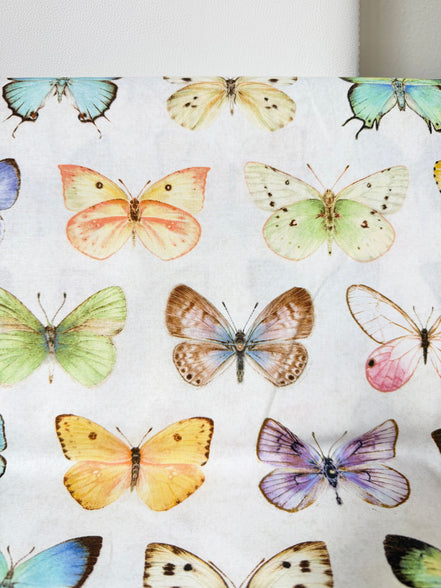 Butterflies "Large Butterflies - Multi” 44” Wide Cotton Fabric