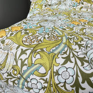 William Morris Large Florals- 44” Wide Cotton Fabric- “Golden Lily Sunshine
