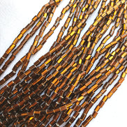Dark Topaz Bugle Beads (2128)