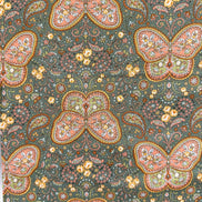 Butterflies, Paisley- Cotton Lawn 43”- KP9071-3C- Green- Cosmo