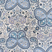 Butterflies, Paisley- Cotton Lawn 43”- KP9071-3A- Blue, White- Cosmo