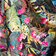 Botanical and Floral Print on Black 