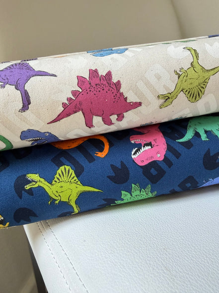 Cosmo Beige Dinosaurs- 43” Wide Cotton Oxford Fabric- COSAP61801