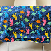 Cosmo Blue Dinosaurs- 43” Wide Cotton Oxford Fabric- COSAP61801