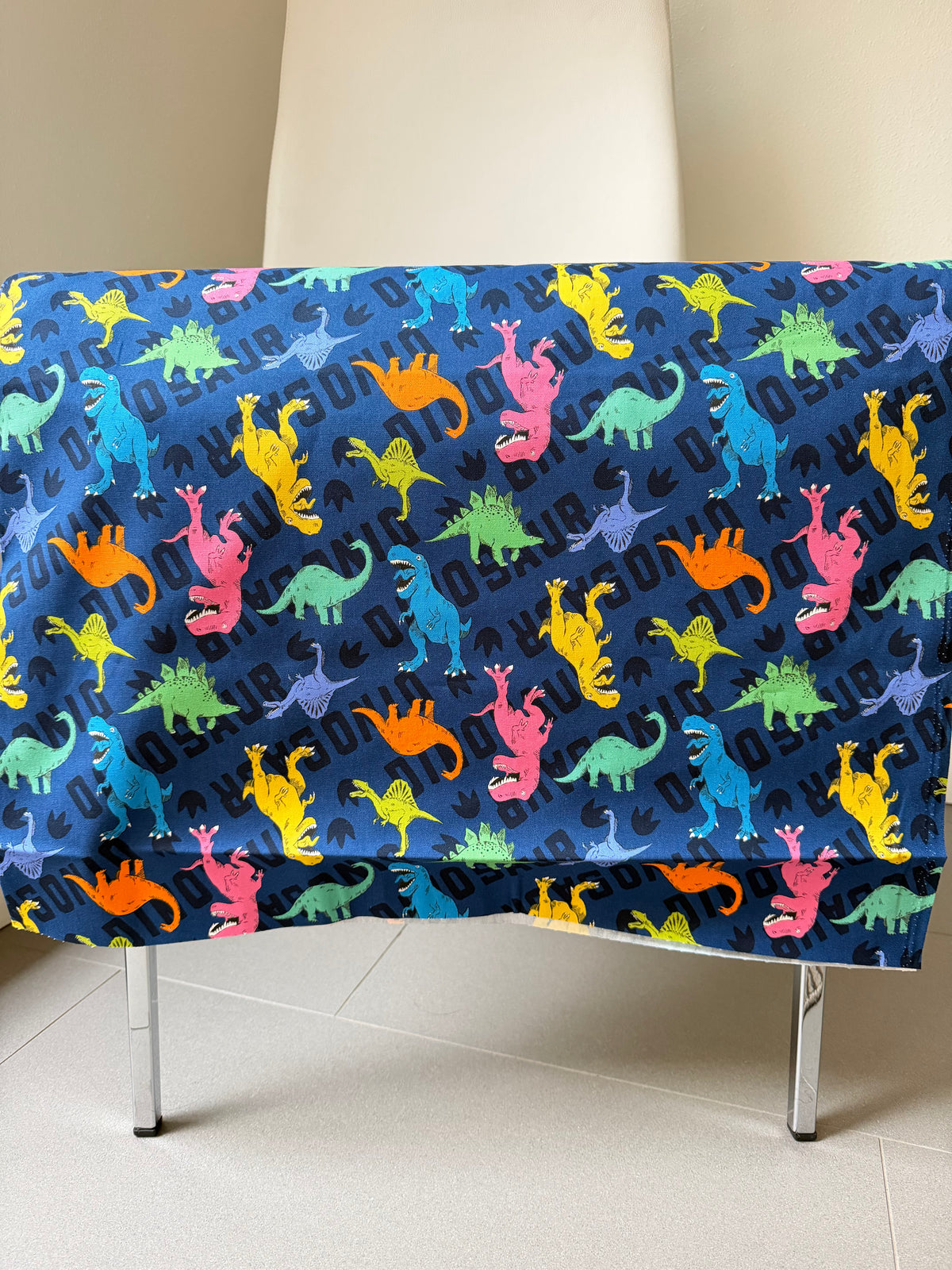 Cosmo Blue Dinosaurs- 43” Wide Cotton Oxford Fabric- COSAP61801