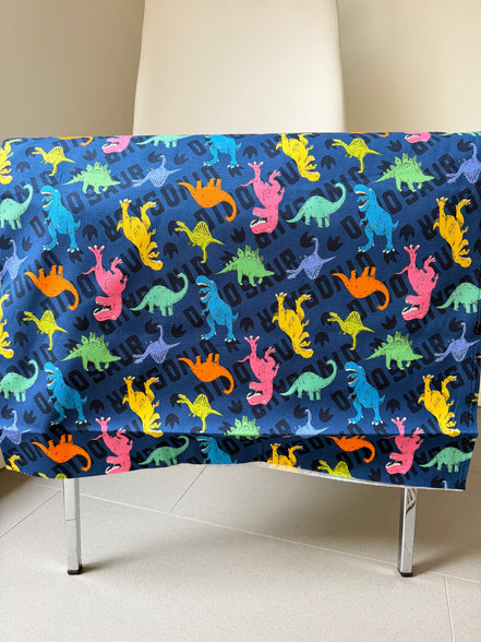 Cosmo Blue Dinosaurs- 43” Wide Cotton Oxford Fabric- COSAP61801