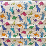 Cosmo Beige Dinosaurs- 43” Wide Cotton Oxford Fabric- COSAP61801