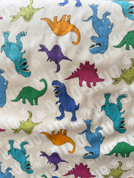Cosmo Beige Dinosaurs- 43” Wide Cotton Oxford Fabric- COSAP61801