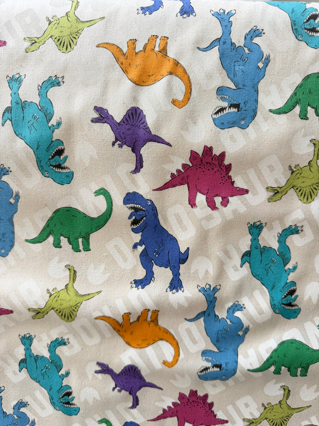 Cosmo Beige Dinosaurs- 43” Wide Cotton Oxford Fabric- COSAP61801