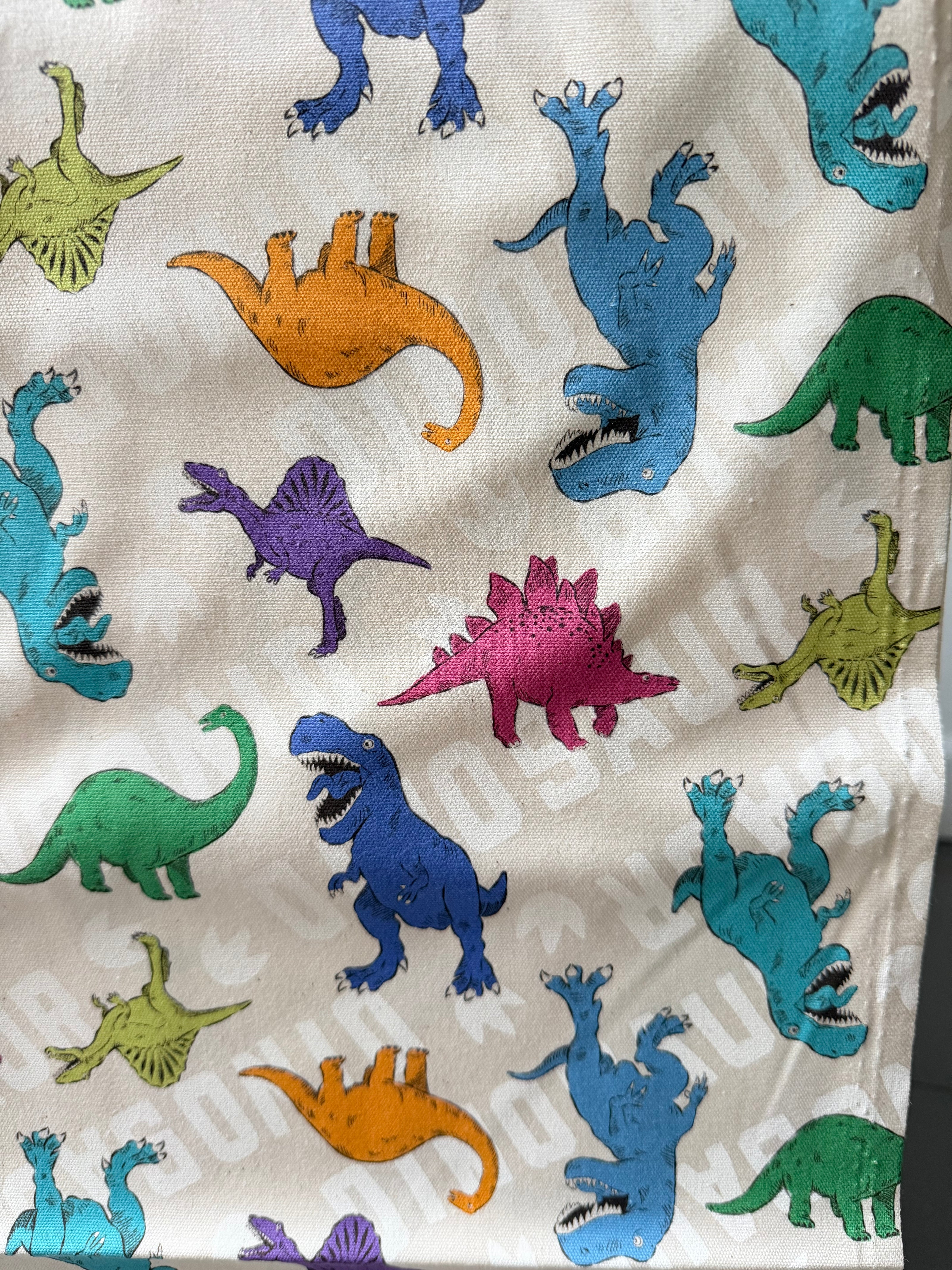 Cosmo Beige Dinosaurs- 43” Wide Cotton Oxford Fabric- COSAP61801