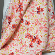 Pink, Red, Chartreuse on Cream “Jasmine Afresh