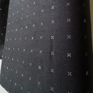 Gray, White Xs on Black- 
