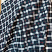 Sevenberry: Navy, White Classic Plaid- Lightweight Cotton- 43