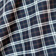 Sevenberry: Navy, White Classic Plaid- Lightweight Cotton- 43