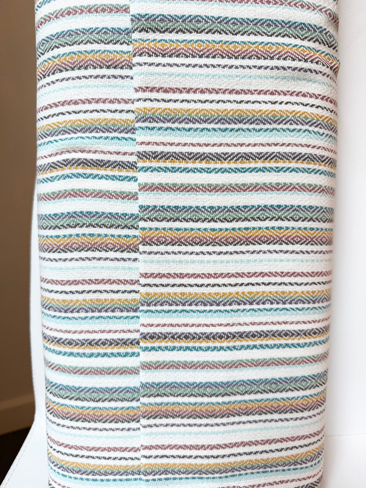 Cotton Woven Baja Blanket Stripes- 44” Wide- Heavy for Blankets, Pillows, Wraps- “Shell