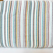 Cotton Woven Baja Blanket Stripes- 44” Wide- Heavy for Blankets, Pillows, Wraps- “Shell