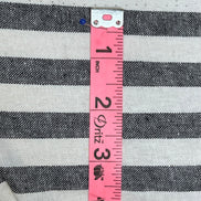 Essex Yarn Dyed Classic Wovens- Linen- Cotton Blend- Black- WIDE Stripes- 43” Wide