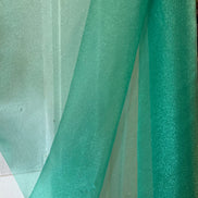 Teal Green Sparkle Organza- Nylon- 45” Wide