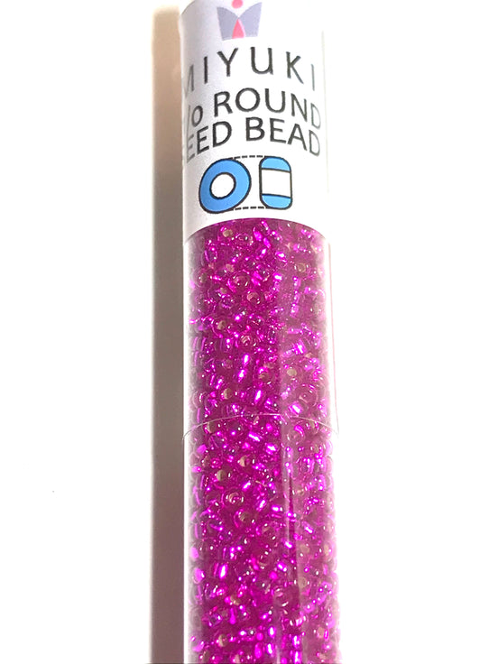 Miyuki 11/0 Round Glass Seed Beads- Fuchsia (2011)