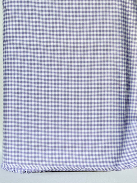 Light Purple Carolina Gingham- 1/8”- Cotton- 44” Wide- “Lavender"