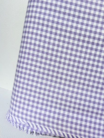 Light Purple Carolina Gingham- 1/8”- Cotton- 44” Wide- “Lavender"