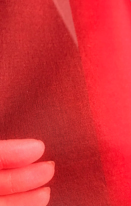 Red Silk Organza 54" Wide (1108)