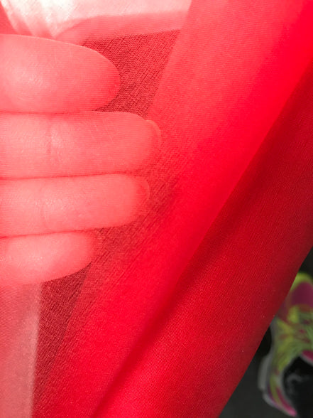 Red Silk Organza 54" Wide (1108)