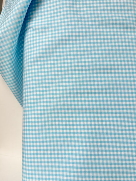 Blue Carolina Gingham- 1/8”- Cotton- 44” Wide- “Pond"