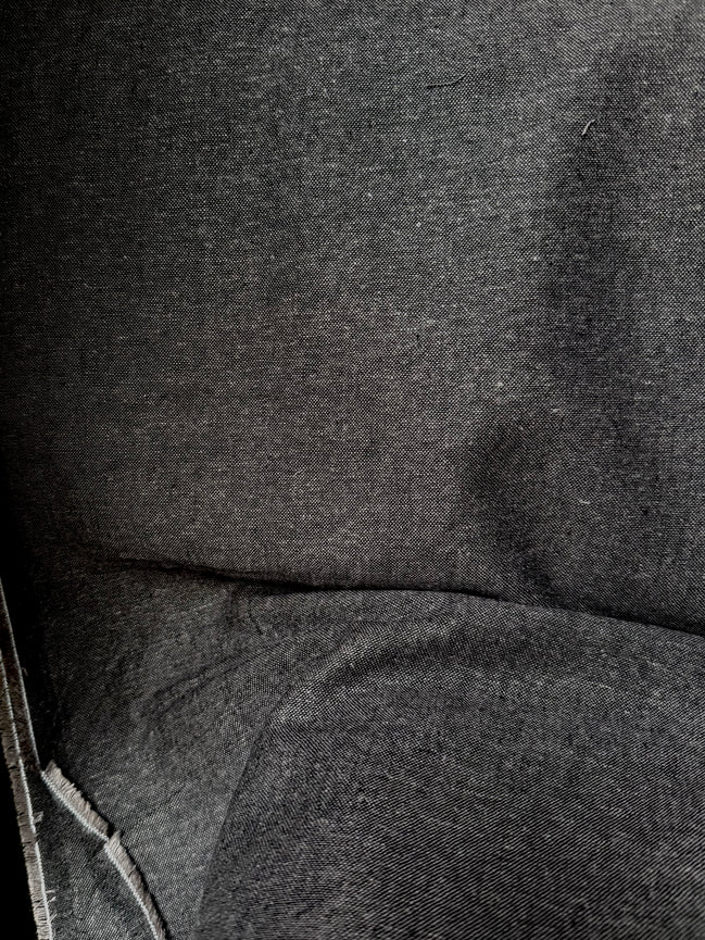 Brussels Washer Yarn Dye- Linen Rayon Blend- Black “Onyx"- 52" Wide