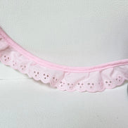 Pink Cotton Ruffled Eyelet, 34MM or 1 1/3” Wide- 05270