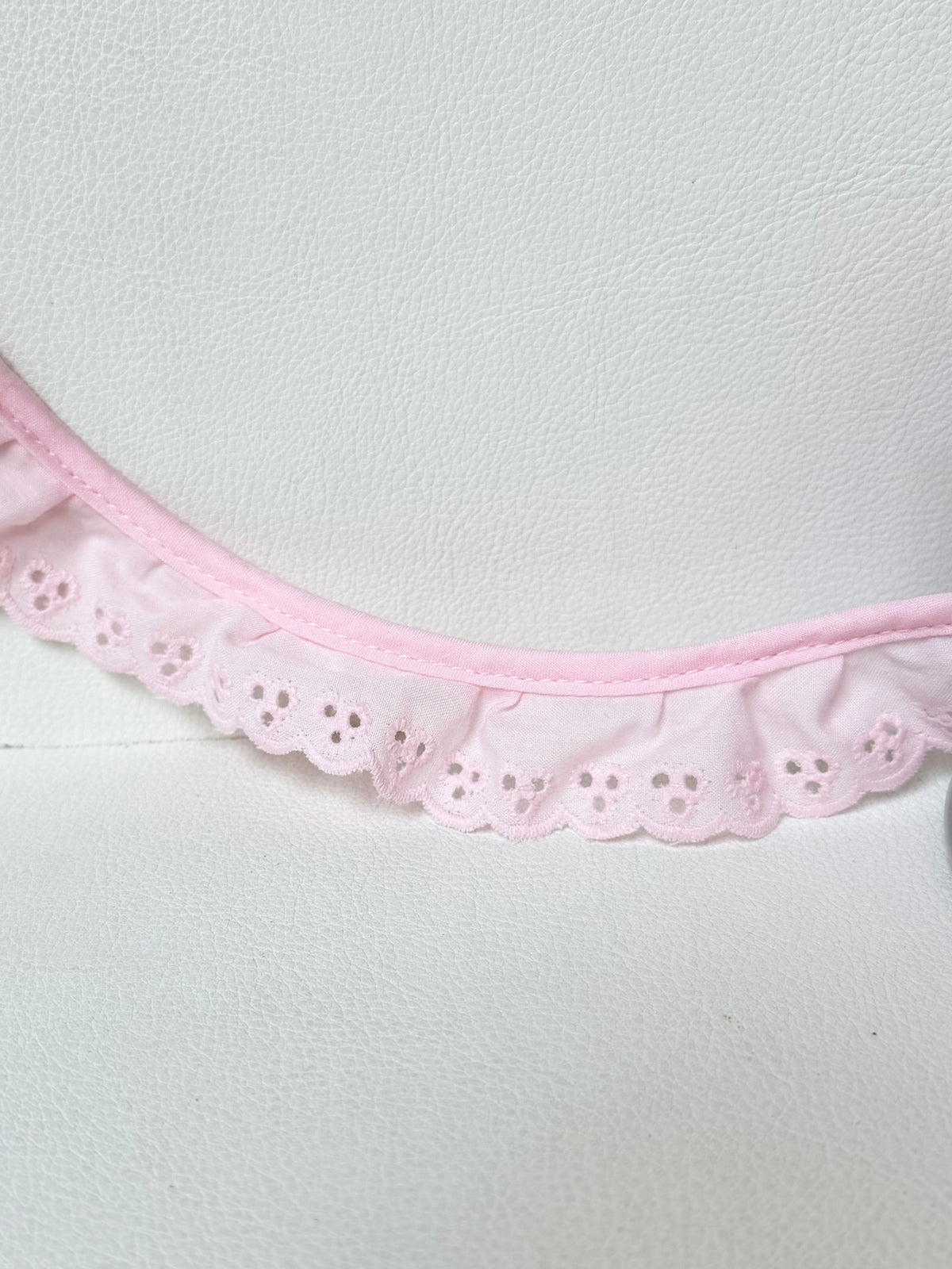 Pink Cotton Ruffled Eyelet, 34MM or 1 1/3” Wide- 05270