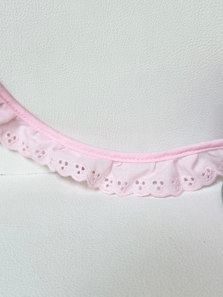 Pink Cotton Ruffled Eyelet, 34MM or 1 1/3” Wide- 05270