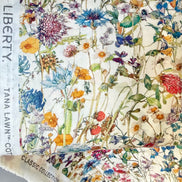 Liberty London- Wild Flowers- Bright Colors- Tana Lawn Cotton- 53”