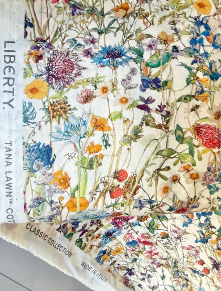 Liberty London- Wild Flowers- Bright Colors- Tana Lawn Cotton- 53”