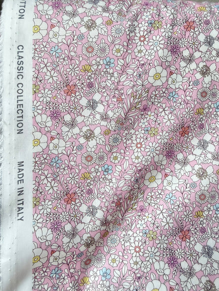 Liberty London- June’s Meadow- Pink- Tana Lawn Cotton- 53”