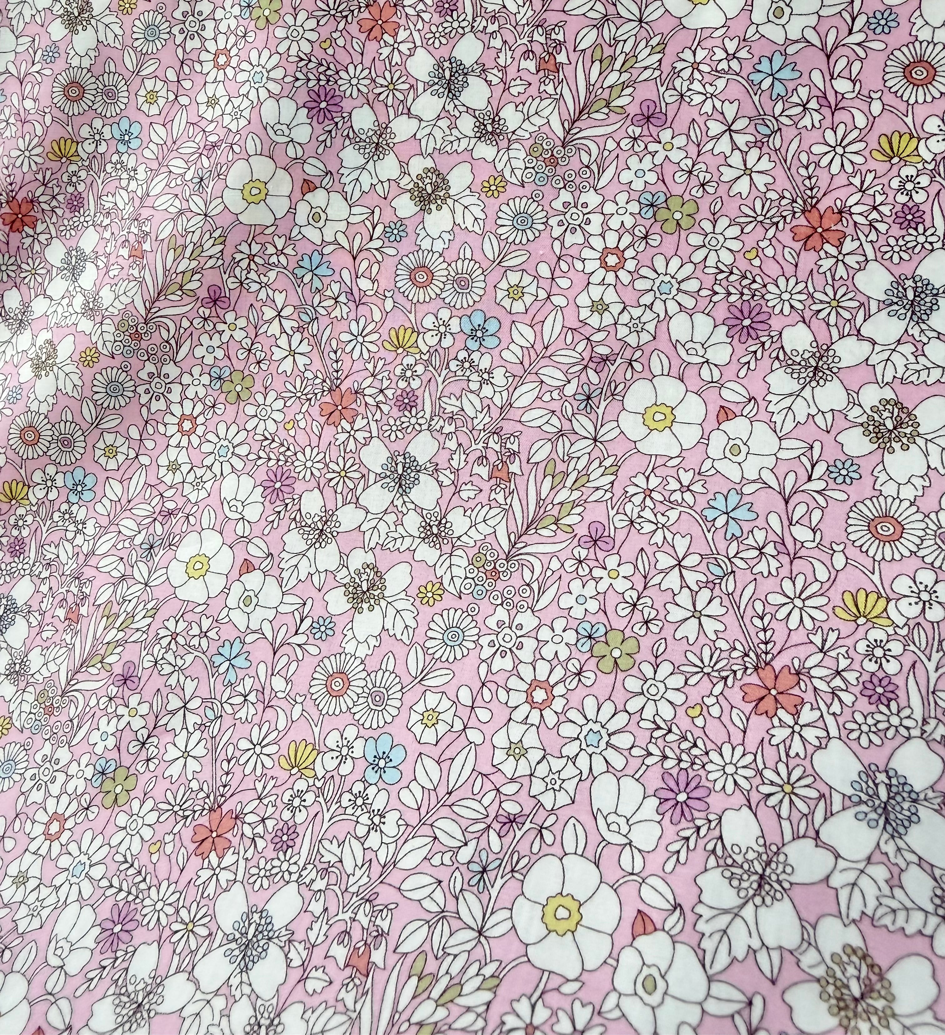 Liberty London- June’s Meadow- Pink- Tana Lawn Cotton- 53”