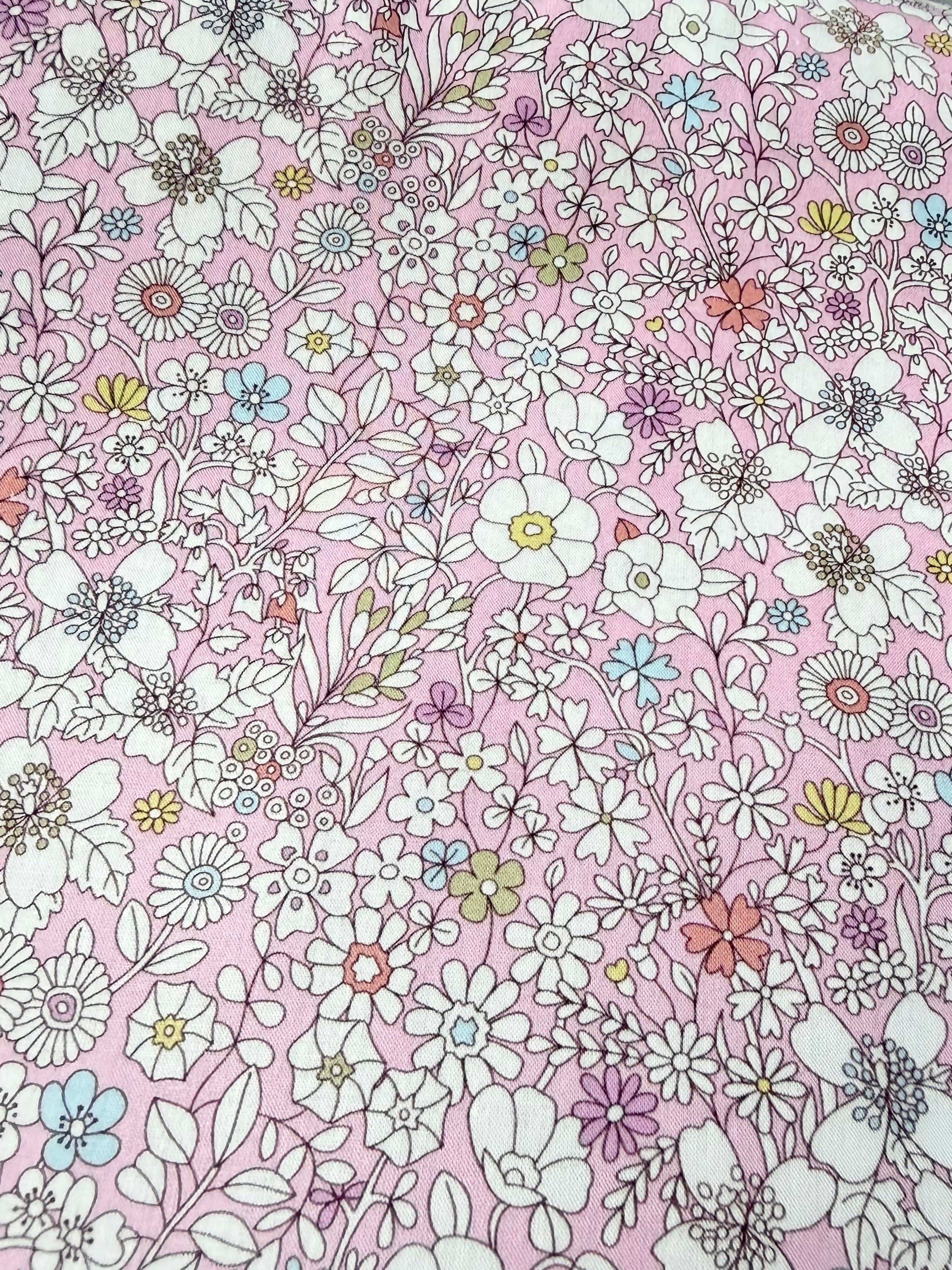 Liberty London- June’s Meadow- Pink- Tana Lawn Cotton- 53”