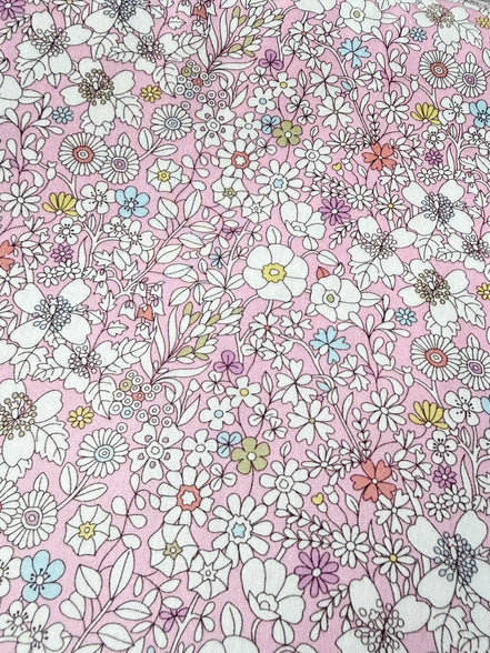 Liberty London- June’s Meadow- Pink- Tana Lawn Cotton- 53”