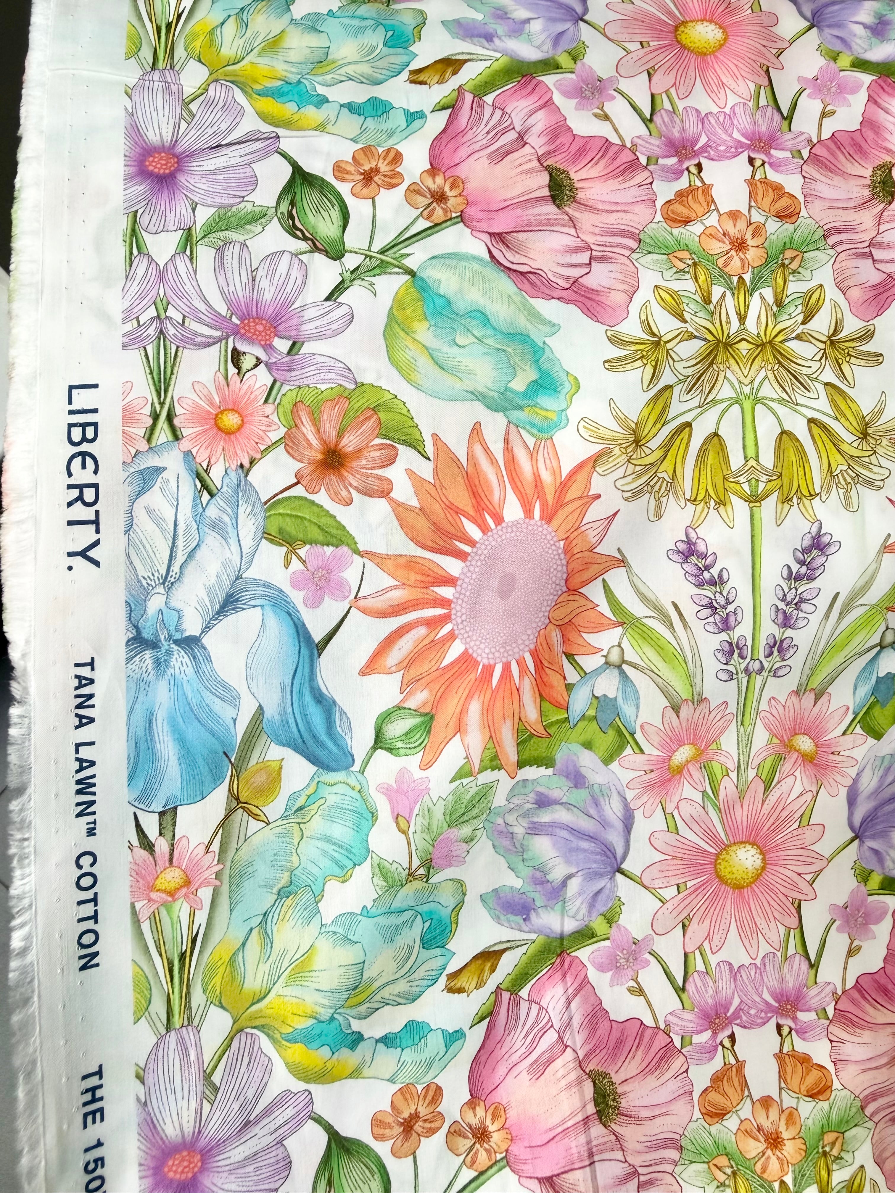 Liberty London- Floral Muse Tana Lawn Cotton- 53”- Pastel