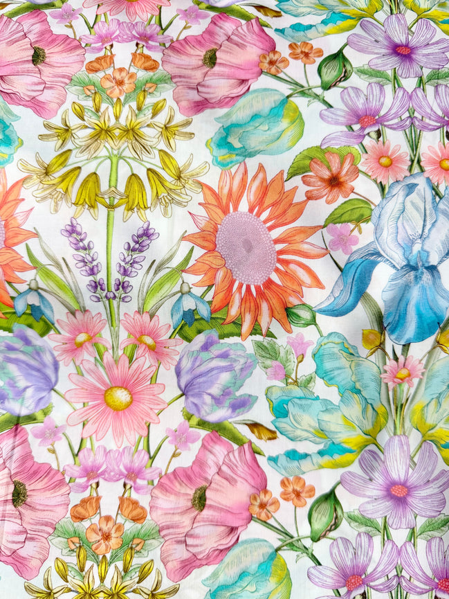 Liberty London- Floral Muse Tana Lawn Cotton- 53”- Pastel