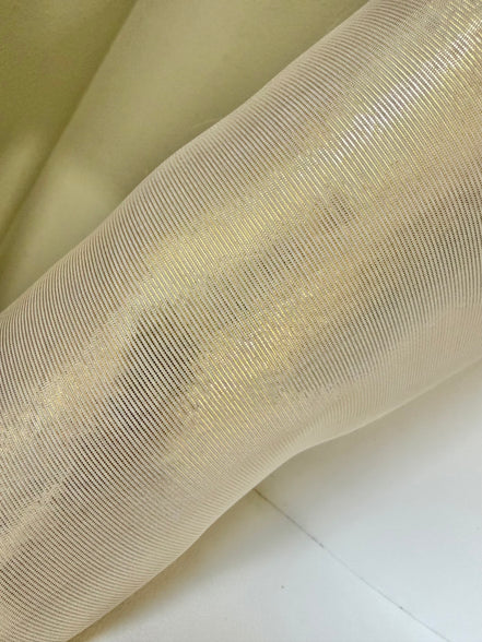 Gold Lame Silk Chiffon 54" Wide (1212)
