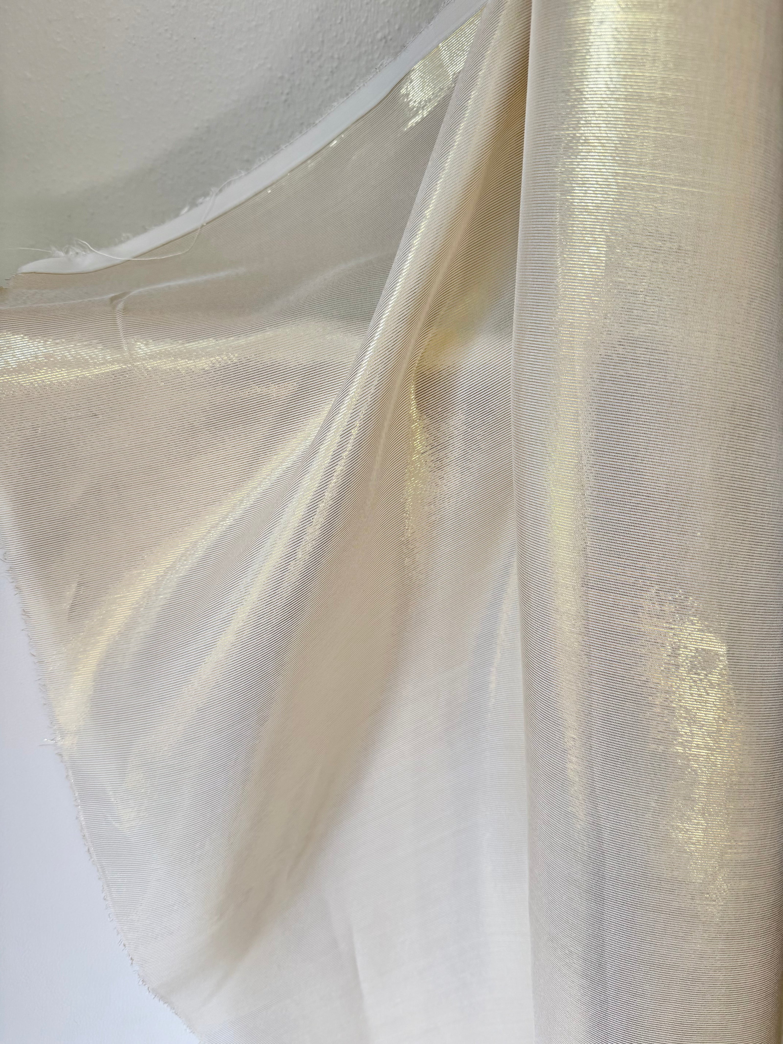 Gold Lame Silk Chiffon 54