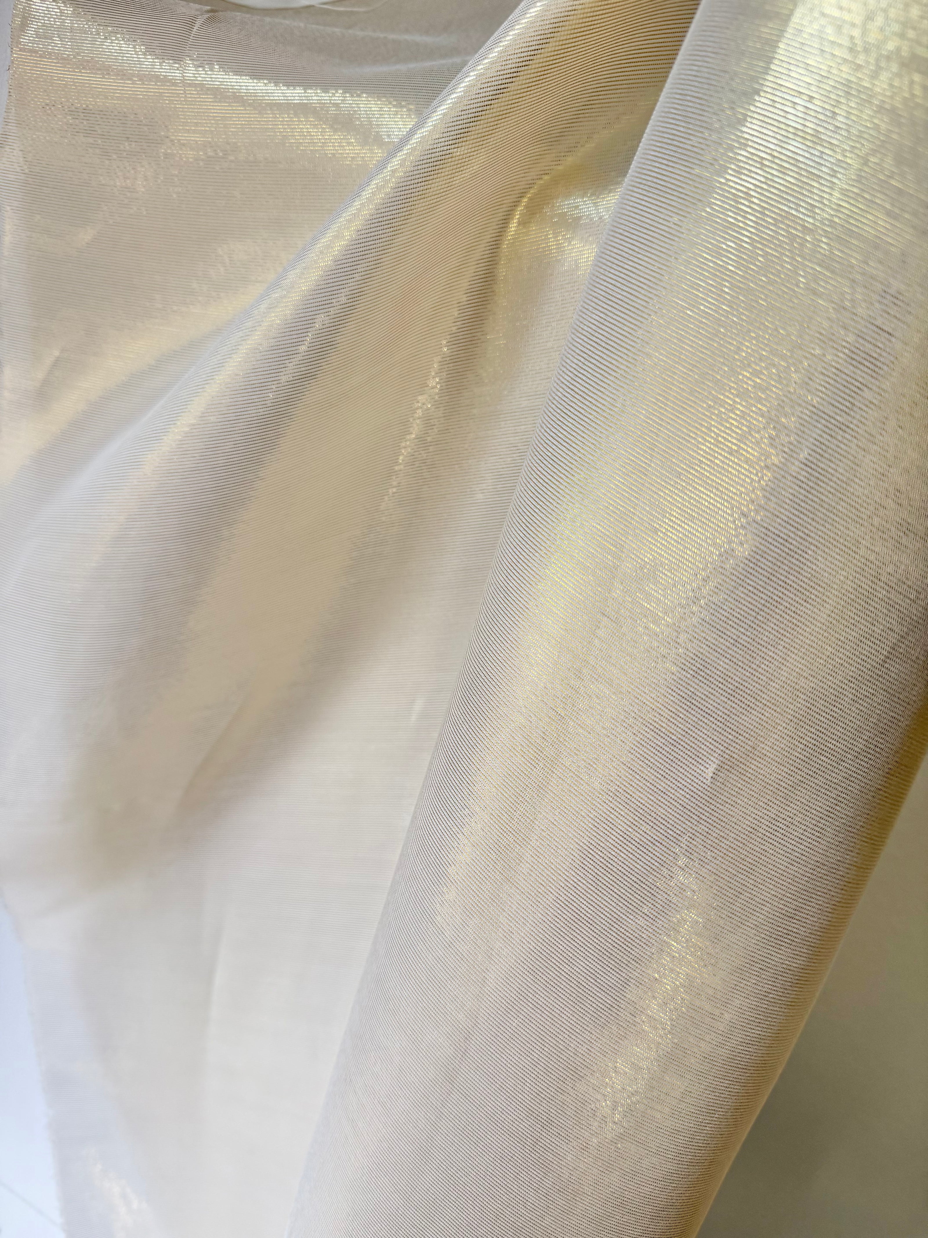 Gold Lame Silk Chiffon 54