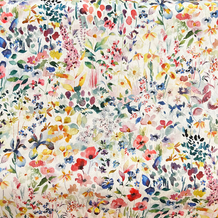 Felda Liberty Tana Lawn Cotton- Yellow, Blue, Red “Multi Bright"
