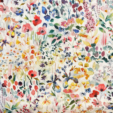 Felda Liberty Tana Lawn Cotton- Yellow, Blue, Red “Multi Bright"