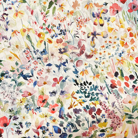 Felda Liberty Tana Lawn Cotton- Yellow, Blue, Red “Multi Bright"